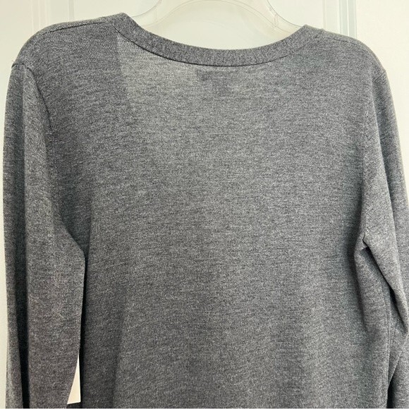 NWT Amazon Essentials Charcoal Gray V-Neck Cardigan Sweater in Women's Sz Medium - Picture 7 of 12